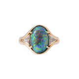 Ring with high fine black opal ca. 3,5 ct - Foto 2