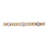 Bracelet with 7 diamonds total ca. 3,5 ct, - Foto 1