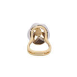 Organically shaped ring with malachite, - Foto 3