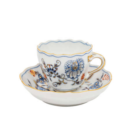 MEISSEN, Mocha service for 6 persons "Colorful onion pattern decor" 20.c. - фото 2