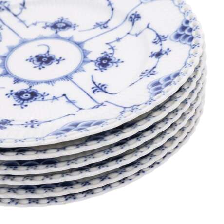 ROYAL COPENHAGEN 7 pieces 'Musselmalet full lace', 1st and 2nd choice, 20th c. - фото 7