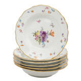 MEISSEN, extensive dinner service for 6 persons "Bouquet of flowers, scattered flowers and insect decor" 1860-1924 - Foto 5