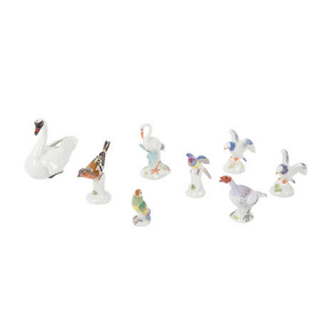 MEISSEN "Convolute 8 miniature animal figurines" 20.c. - photo 1