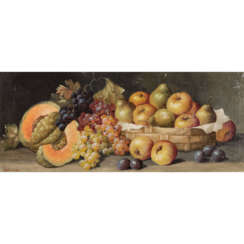 FOURNIER (XIX-XX) "Fruits arranged on table".