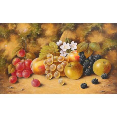 SMITH, JOHN F. (1934) 'Still life of fruit with grapes, apples and blackberries'. - Foto 1