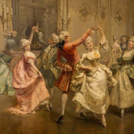 LUDOVICI, ALBERT II (1852-1932) "In the ballroom" 1886 - Foto 5