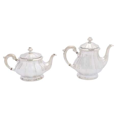 LUTZ & WEISS 4-piece coffee/tea pot, 800 silver, 20th c. - Foto 5