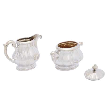 LUTZ & WEISS 4-piece coffee/tea pot, 800 silver, 20th c. - Foto 9