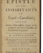 Sophia Hume. An Epistle to the Inhabitants of South-Carolina