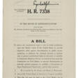 An early draft of the Civil Rights Act of 1964 - Prix ​​des enchères