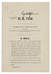 An early draft of the Civil Rights Act of 1964