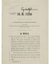 An early draft of the Civil Rights Act of 1964