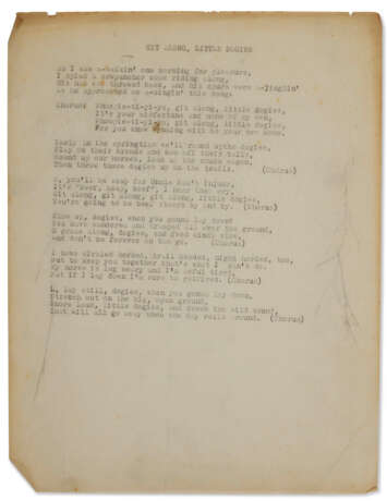 Song lyrics and draft material - photo 3