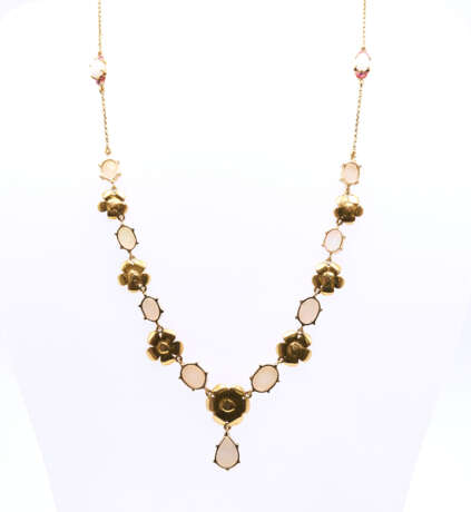 Opal Enamel Diamond Necklace - photo 2