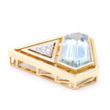Aquamarine Diamond Pendant - photo 2