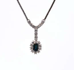 Gemstone Diamond Necklace
