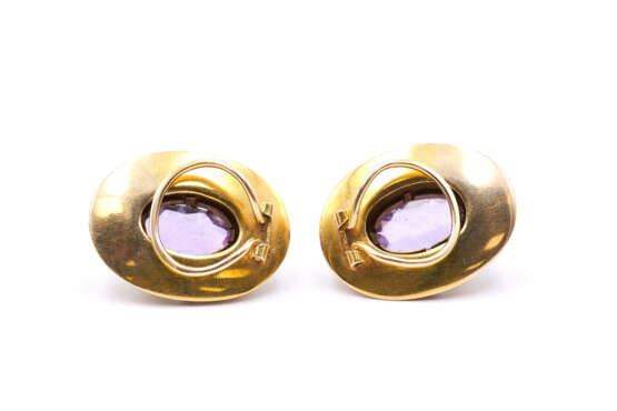 Amethyst Pearl Ear Clips - Foto 3