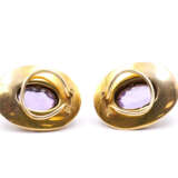 Amethyst Pearl Ear Clips - Foto 3