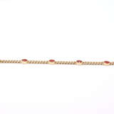 Fire-Opal Curb Chain Bracelet - photo 2