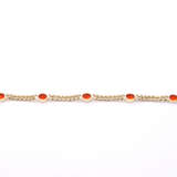 Fire-Opal Curb Chain Bracelet - фото 3