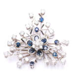 Sapphire Diamond Brooch - Foto 1
