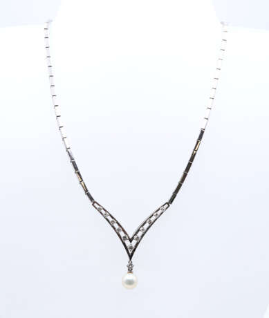 Pearl Diamond Necklace - Foto 3