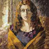 Портрет Девушки масло х олст на картоне Couteau à peindre Impressionnisme Portrait Arménie 2016 - photo 1