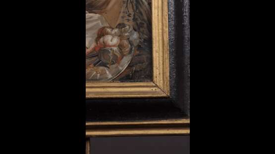 Paire de peintures sous verre représentant respectivement Saint Georges terrassant le Dragon et Saint Jérôme - фото 3