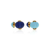 NO RESERVE | VERDURA LAPIS LAZULI & TURQUOISE CUFFLINKS AND DEAKIN & FRANCIS MOSS AGATE CUFFLINKS - Foto 7