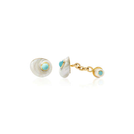 NO RESERVE | TRIANON TWO PAIRS OF MULTI-GEM CUFFLINKS - Foto 6