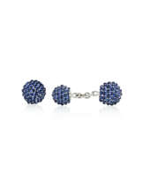 NO RESERVE | TRIANON PAIR OF SAPPHIRE CUFFLINKS