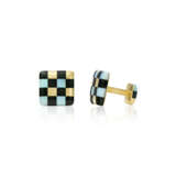 NO RESERVE | ANGELA CUMMINGS MULTI-GEM CUFFLINKS AND UNSIGNED PAIR OF MOTHER-OF-PEARL CUFFLINKS - Foto 8