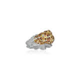 BOUCHERON DIAMOND AND COLORED SAPPHIRE SNAIL RING - photo 3