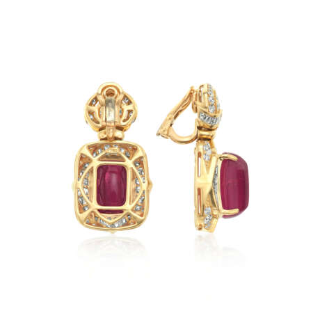 NO RESERVE | BULGARI PINK TOURMALINE AND DIAMOND EARRINGS - Foto 3