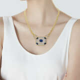 NO RESERVE | SAPPHIRE, ROCK CRYSTAL AND DIAMOND NECKLACE - Foto 2