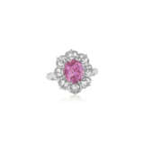 NO RESERVE | PINK SAPPHIRE AND DIAMOND RING - photo 4