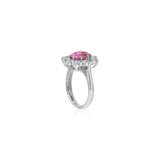 NO RESERVE | PINK SAPPHIRE AND DIAMOND RING - Foto 5