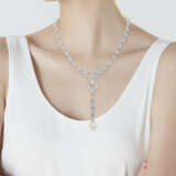 CARTIER DIAMOND AND CULTURED PEARL 'AGRAFE' NECKLACE - фото 3