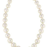 NO RESERVE | CULTURED PEARL AND DIAMOND NECKLACE - фото 1
