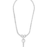 CARTIER DIAMOND AND CULTURED PEARL 'AGRAFE' NECKLACE - фото 4