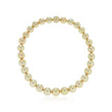 GOLDEN CULTURED PEARL AND DIAMOND NECKLACE - Foto 3