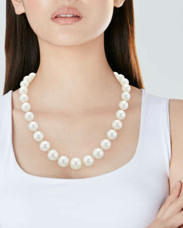 NO RESERVE | CULTURED PEARL AND DIAMOND NECKLACE - фото 2