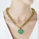 BULGARI CARVED EMERALD, RUBY AND DIAMOND NECKLACE - photo 2