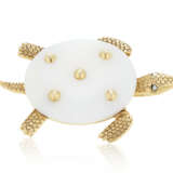 NO RESERVE | CARTIER AGATE, DIAMOND AND GOLD TURTLE BROOCH - Foto 1