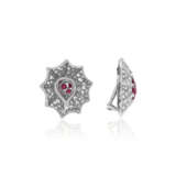 NO RESERVE | RUBY AND DIAMOND EARRINGS - фото 3