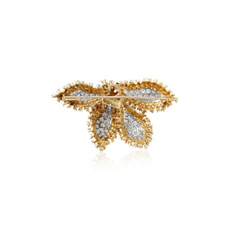 NO RESERVE | DAVID WEBB DIAMOND AND GOLD BROOCH - Foto 3