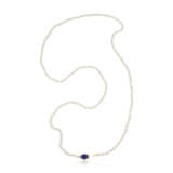 NO RESERVE | CARTIER GROUP OF CULTURED PEARL, LAPIS LAZULI AND DIAMOND JEWELRY - Foto 5