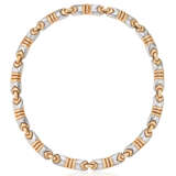 NO RESERVE | BULGARI STAINLESS STEEL AND ROSE GOLD NECKLACE - фото 1
