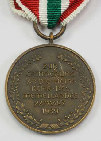 Medaille zur Erinnerung an den 22. März 1939 (Memelland). - фото 2