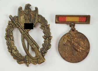 Infanterie-Sturmabzeichen, Silber - spanische Fertigung.